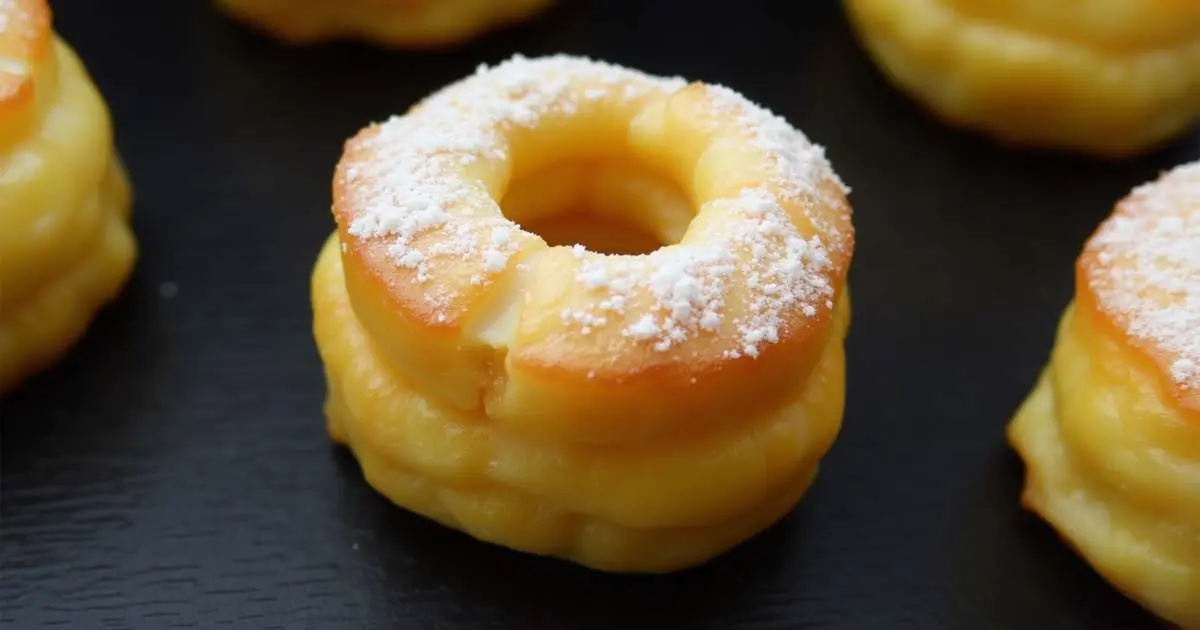 Rosquillas de Alcalá | Roscos de Hojaldre y Crema de Yema