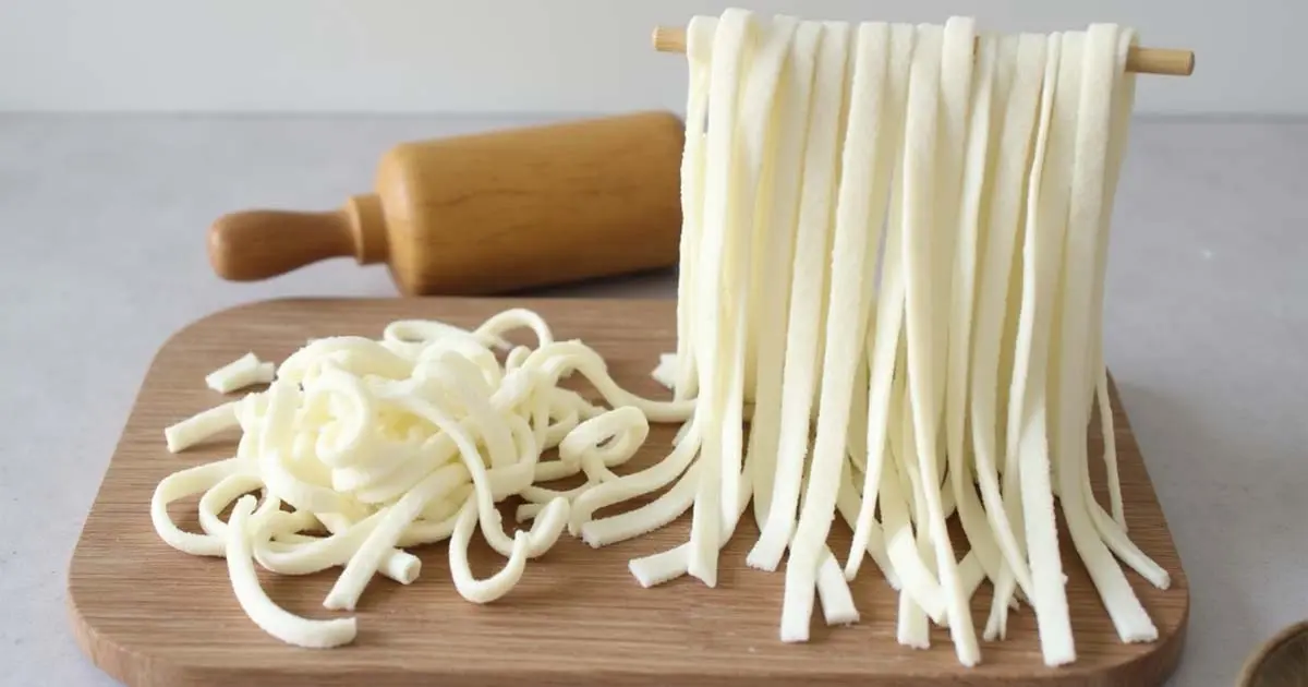 Fideos de Arroz Caseros ¡Con Solo 2 Ingredientes!